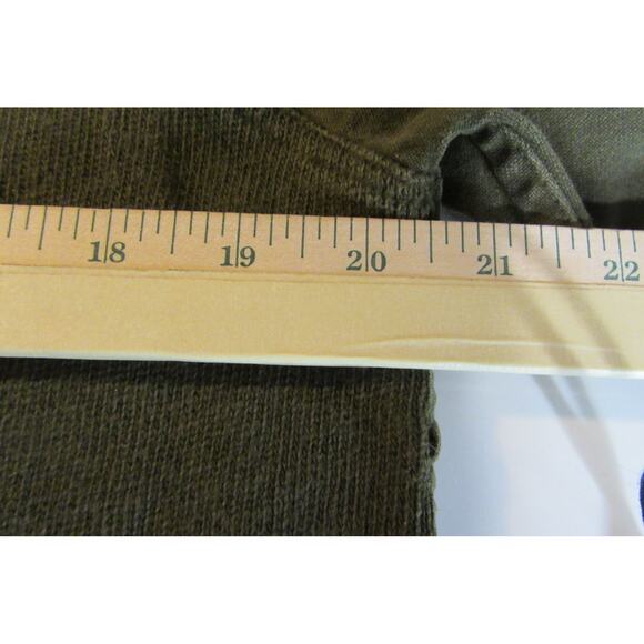 Miss Me Vintage Olive Green ButtonUp Long Sleeve Shirt Embroidered Back Ladies M - Picture 11 of 11